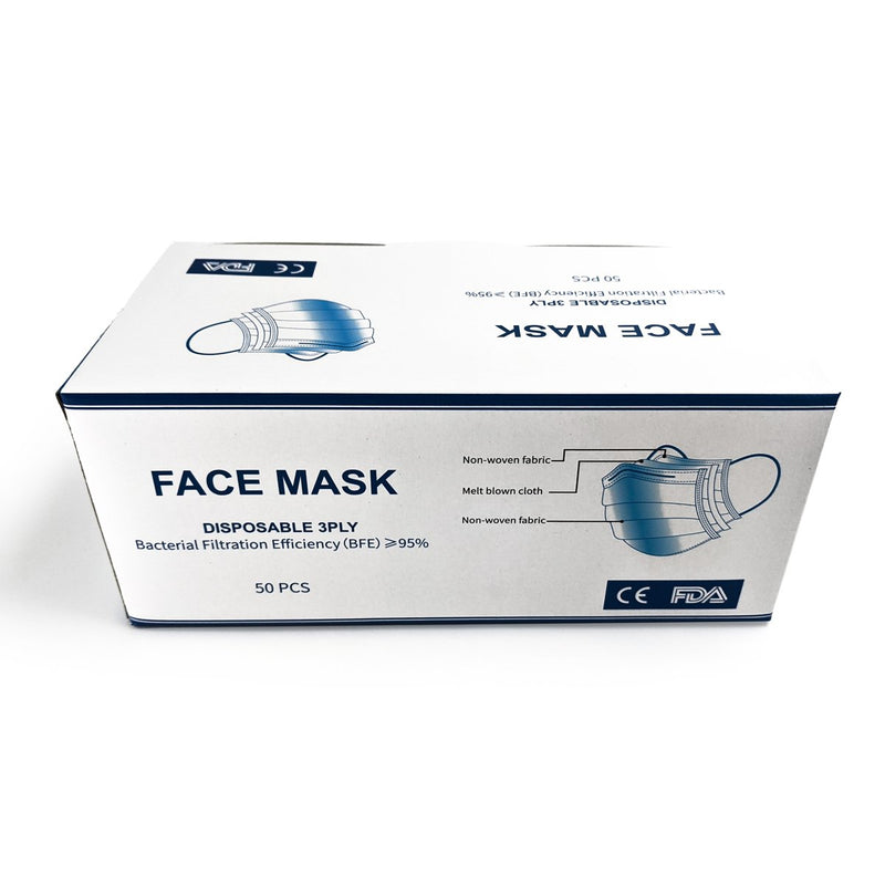 Disposable Face Mask 50 Pc Box