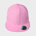 Plain Fitted Flat Brimmed Caps